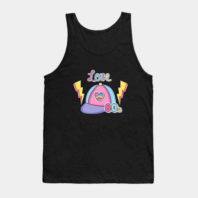 i love 80s Tank Top by Peter smith